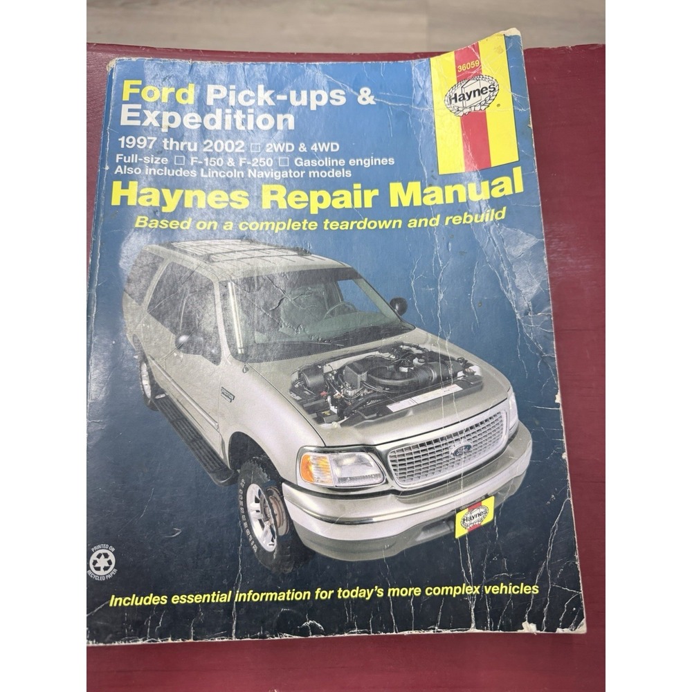 Haynes Ford Pick-up Expedition Manual 1997-2003 Lincoln Navigator F150 F250